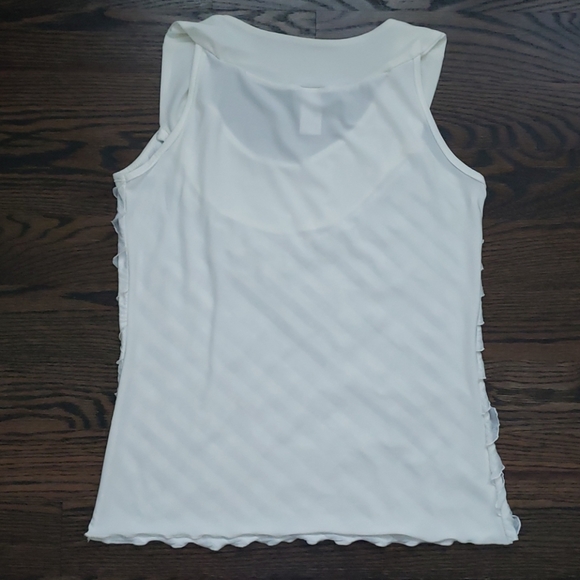 White Ruffle Tank - Picture 5 of 7